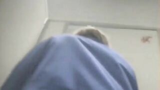Granny pooping and pissing closeup