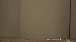 Amazing round ass girl pooping on the floor