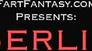 Hot curvy brunette babe fart teasing