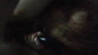 cumming hard with long dildo