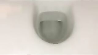 Creamy shit in the toilet