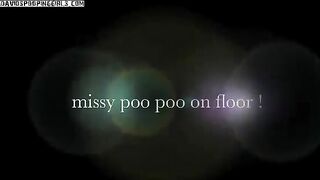 Curvy hot looking babe pooping asshole