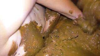 Couple rubbing and smearing shit