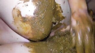 Couple rubbing and smearing shit