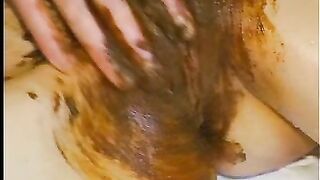 Skinny wife is ready for stinky fun