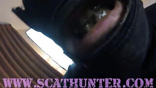 Big tits and bouncing booty babe poops