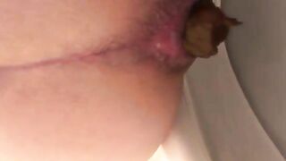 Naughty poop closeup