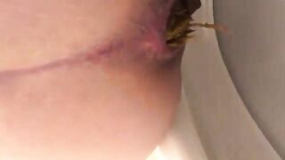 Naughty poop closeup