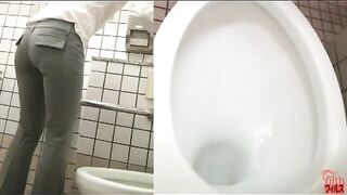 Stunning hot Asian girl poop