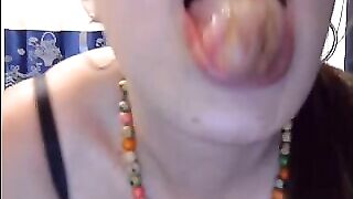 Hot mommy with huge tits shit licking