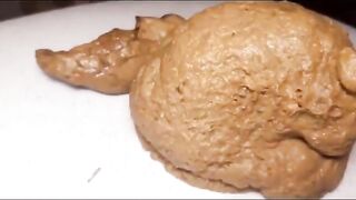 Filling the plate with shit