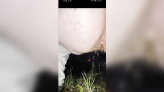 Outside poop in the grass