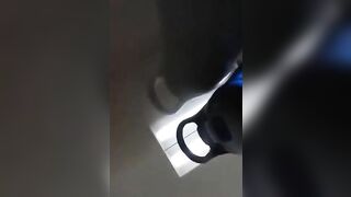 Cheeky amateur lady poops