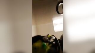 Cheeky amateur lady poops