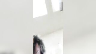 Woman in stockings gets fucked in the ass while wearing a butt plug