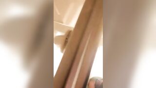 Big tattooed slut hot poop closeup