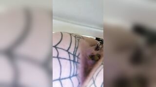Amazing cheeky ass lady and hard poop