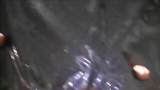 Shaved milf shitting on the floor