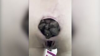 Huge thick from big asshole