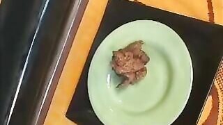 POV show of sexy poop