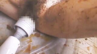 Kinky Japanese girl smearing