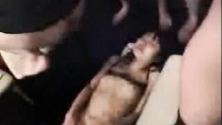 Dirty Asian girl gets covered in shit