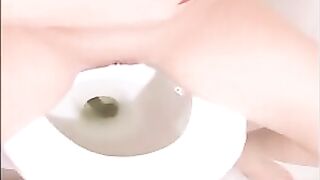 Blonde hot amateur babe poops