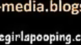 Redhead hot girl and sexy poop