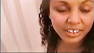 Amateur ebony and her tasty poop