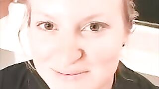 Amateur horny lady hot closeup poop