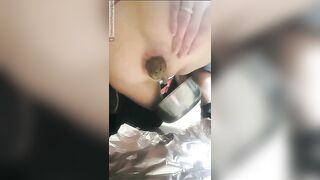 Soft poop from sexy asshole