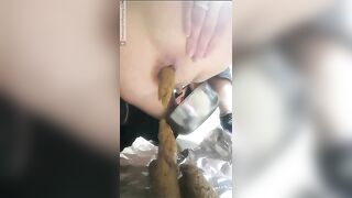 Soft poop from sexy asshole