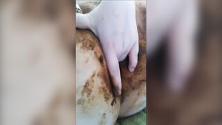 BBW shitting smearing and fingering