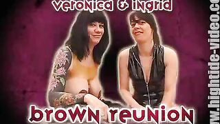 Naughty lesbians enjoying hot scat lesson