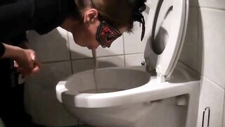 Dirty lady puking and pooping