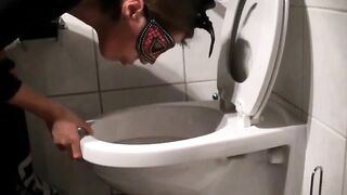 Dirty lady puking and pooping