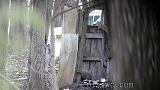 voyeur poop in the forest