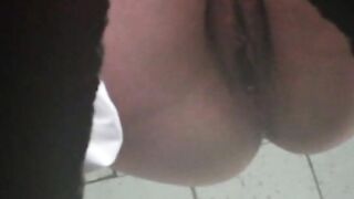 Amazing hot lady spread legs for poop