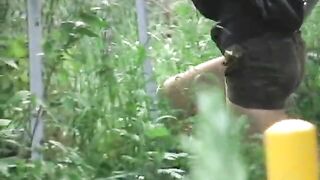 Hidden poop in the grass