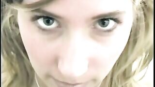 Pretty brunette amateur girl poops