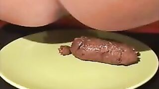 Blonde doll babe and sexy poop