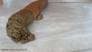 Fat pussy slut poops