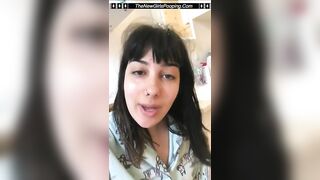 Big boobty Sabrina morning poop