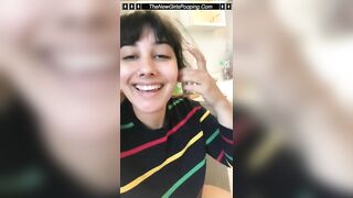 Big boobty Sabrina morning poop