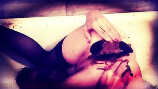 Scat play in the bathroom compilation