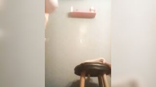 Young smooth dark asshole and poop