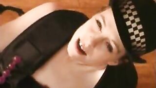 Horny scat Police babe