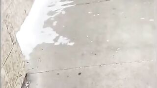 Mature horny lady and dirty poop