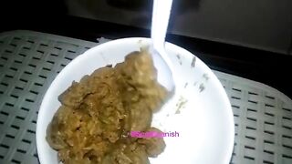 Gorgeous dark sexy poop in bowl