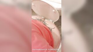 Mistress Mae loud shitting at home